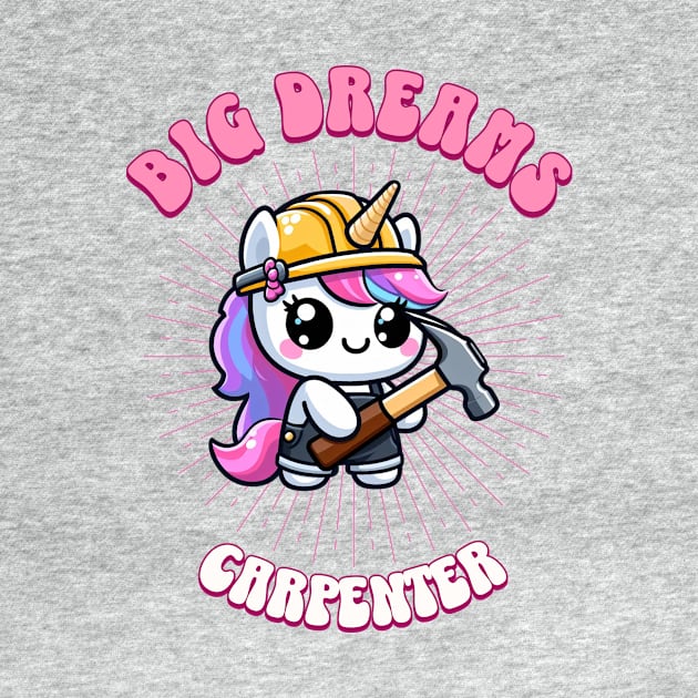 Big Dreams Carpenter Unicorn | Dream Big! by Pink & Pretty